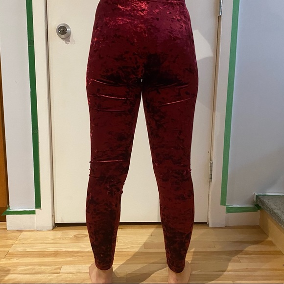 BDG Crushed Velvet Leggings - Picture 4 of 5